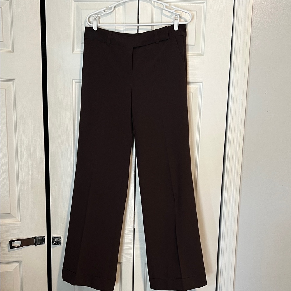 Laundry By Shelli Segal Dark Brown Wide Leg Pants
